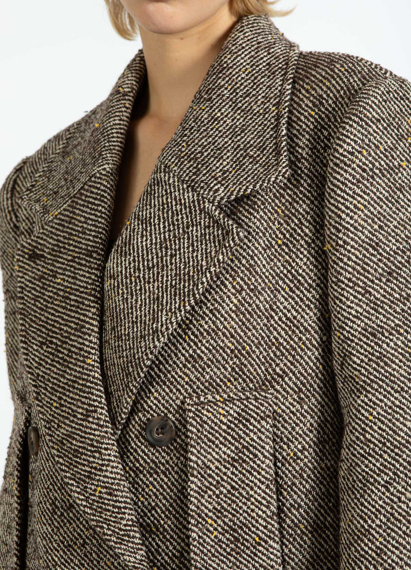 Coster Copenhagen WOLLJACKE Outerwear Graphic tweed - 998
