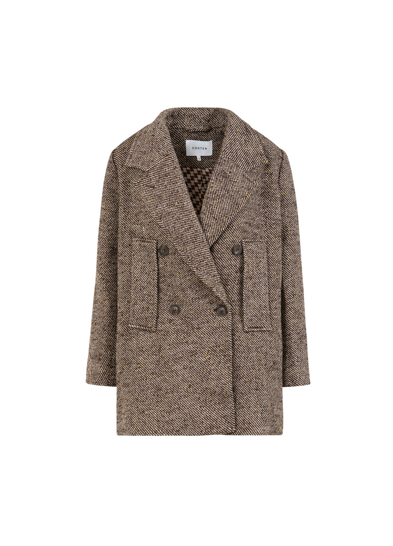 Coster Copenhagen WOLLJACKE Outerwear Graphic tweed - 998