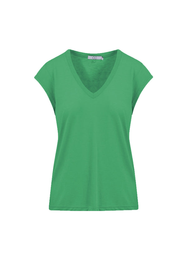 CC Heart CC HEART V-AUSSCHNITT T-SHIRT T-Shirt Emerald green - 402