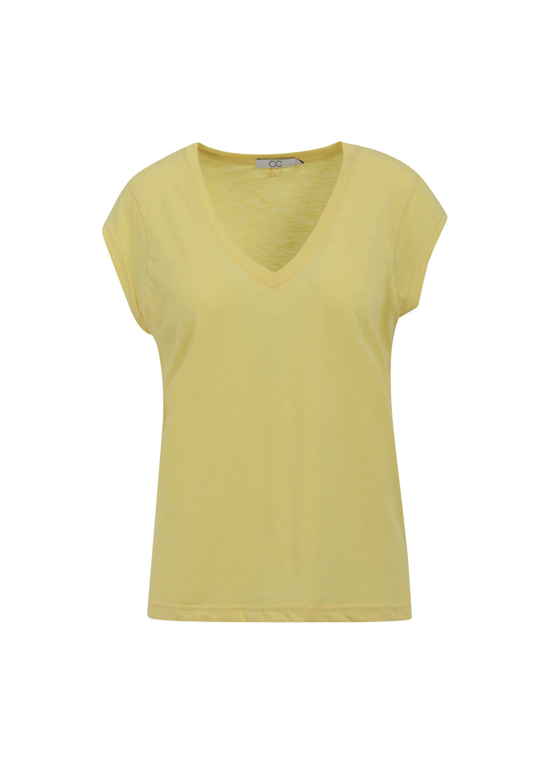 CC Heart   CC HEART V-AUSSCHNITT T-SHIRT T-Shirt Sunny Yellow - 700