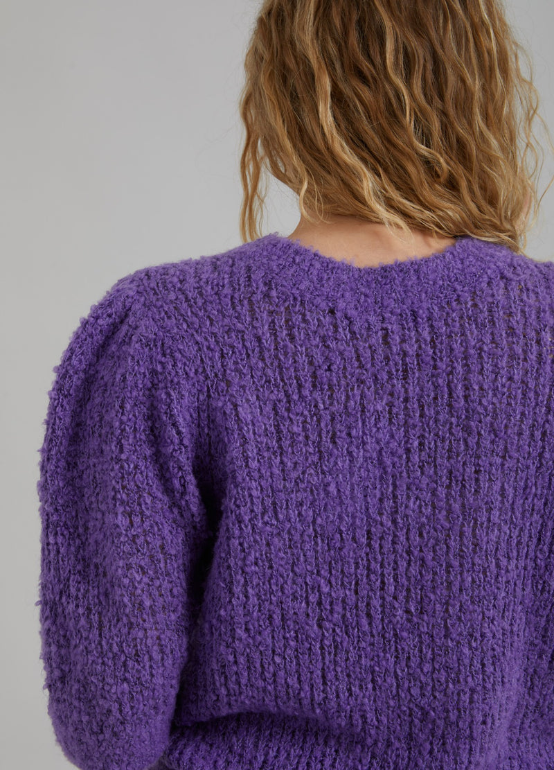 Coster Copenhagen GESTRICKT MIT PUFFÄRMELN Knitwear Warm purple - 846