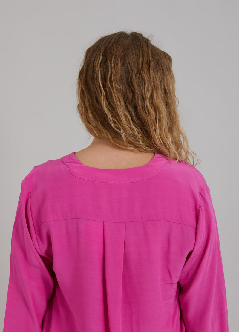 Coster Copenhagen HEMD MIT FALTEN Shirt/Blouse Raspberry pink - 648