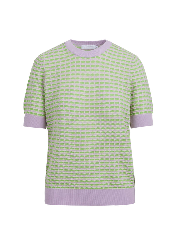 Coster Copenhagen KURZARM-STRICK AUS SEEWOLLE Knitwear Green lavender - 849