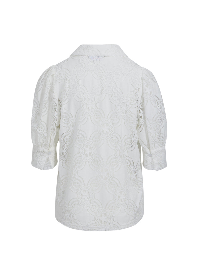 Coster Copenhagen LACE SHIRT Shirt/Blouse Off White - 202
