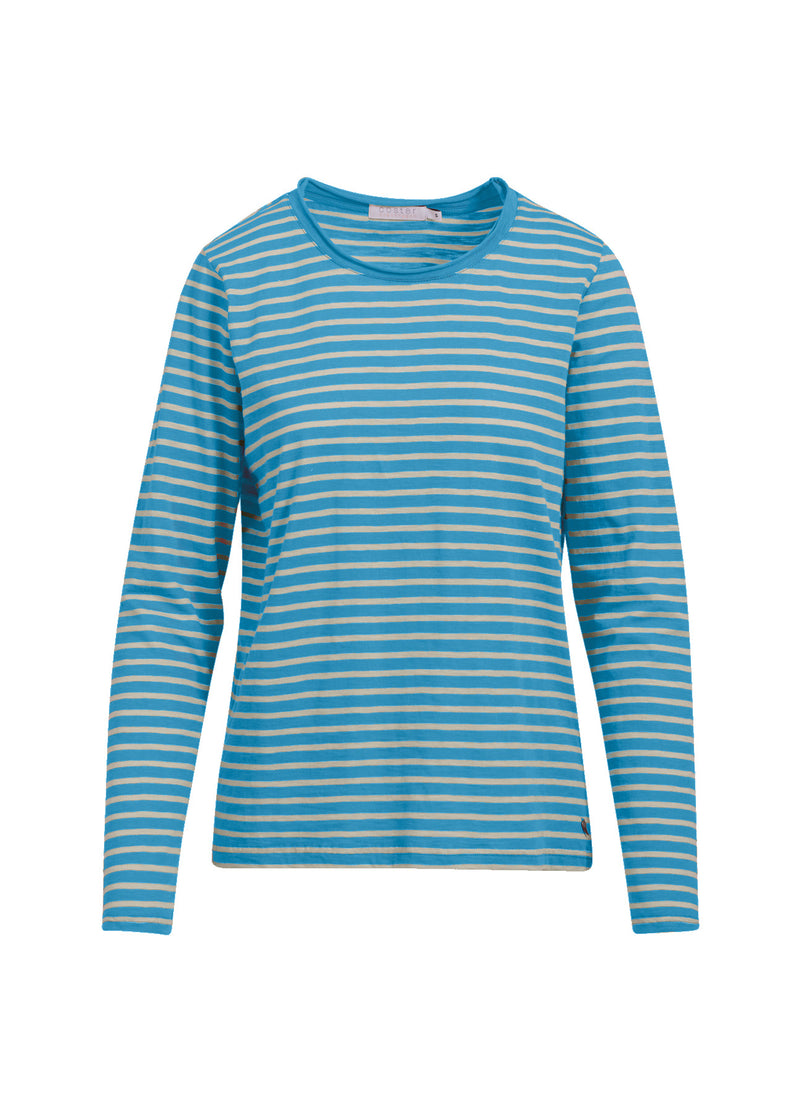 Coster Copenhagen LANGARM-T-SHIRT MIT STREIFEN Shirt/Blouse Sporty blue stripe - 511