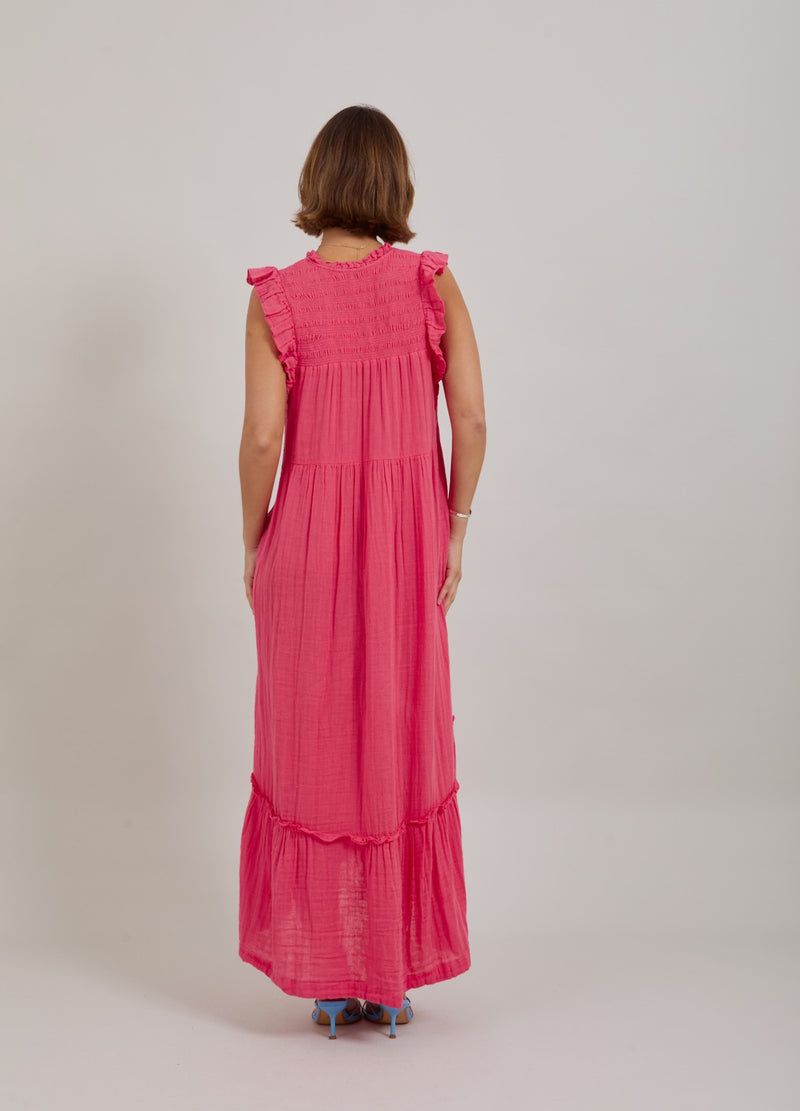 Coster Copenhagen  LANGES KLEID  Dress Intense pink - 659