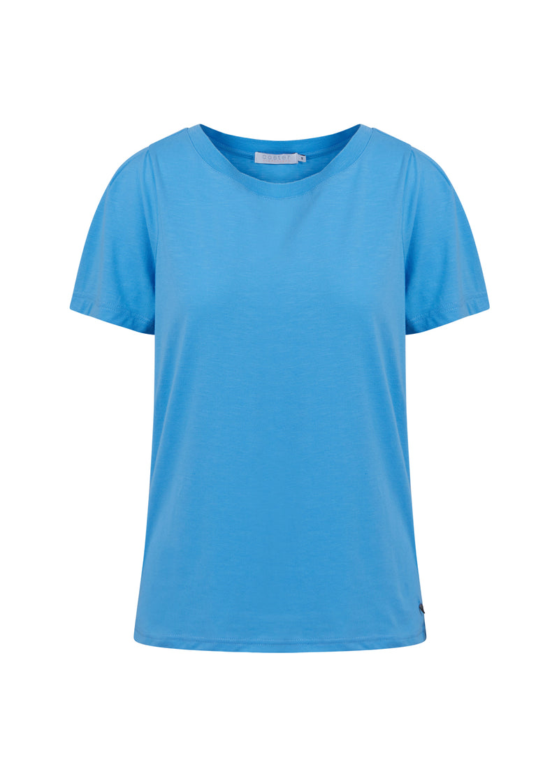 Coster Copenhagen T-SHIRT MIT FALTEN T-Shirt Sporty blue - 520