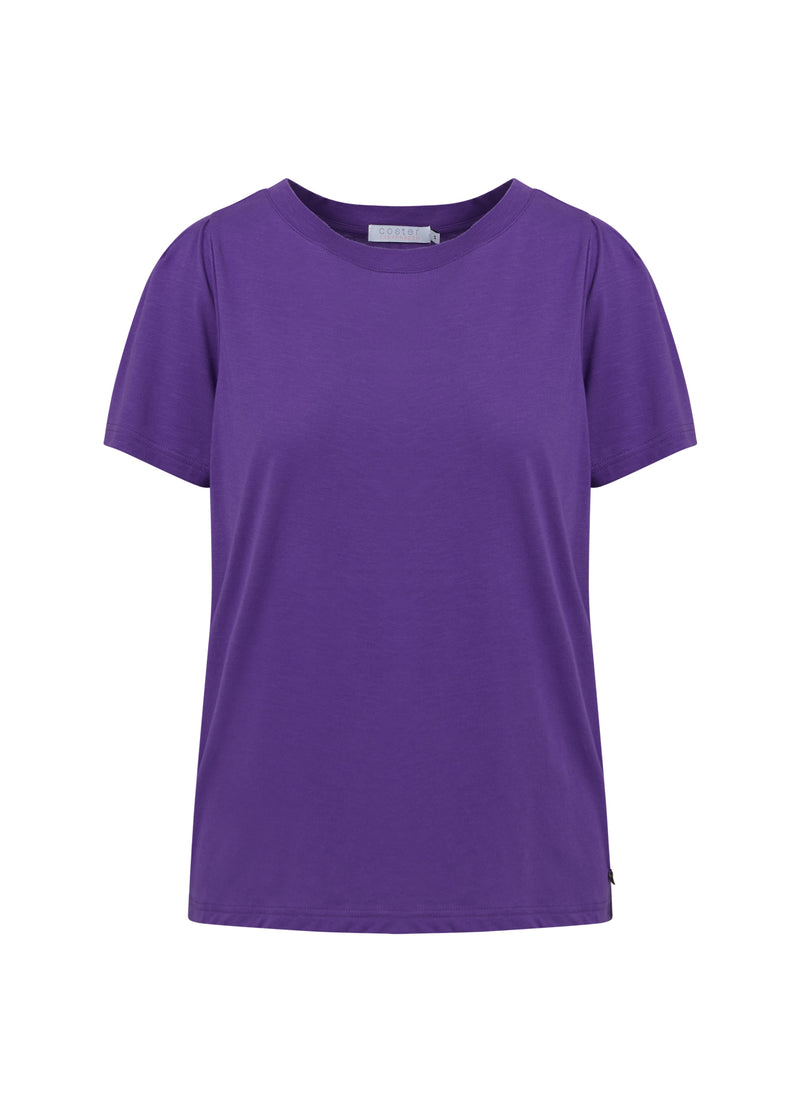 Coster Copenhagen T-SHIRT MIT FALTEN T-Shirt Warm purple - 846