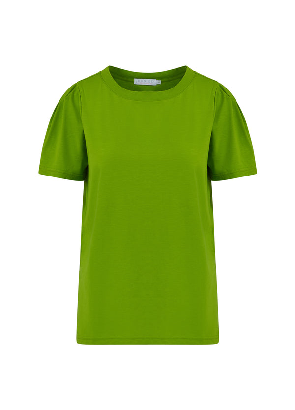 Coster Copenhagen  T-SHIRT MIT FALTEN T-Shirt Flashy green - 459