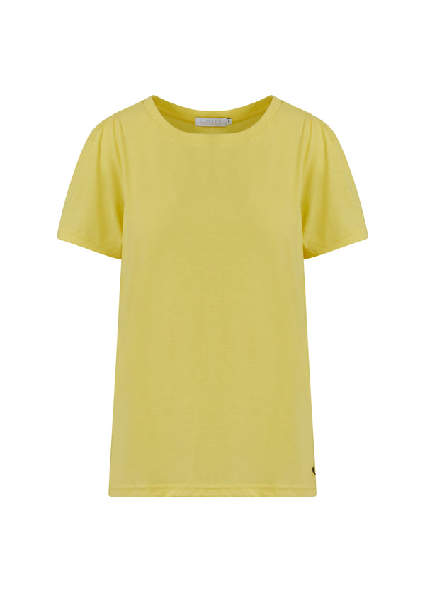 Coster Copenhagen  T-SHIRT MIT FALTEN T-Shirt Warm lemon - 784
