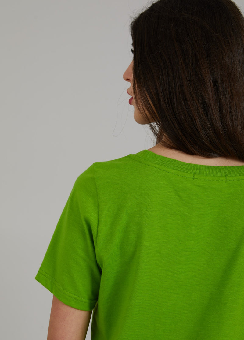 Coster Copenhagen T-SHIRT MIT PILZDRUCK T-Shirt Flashy green - 459