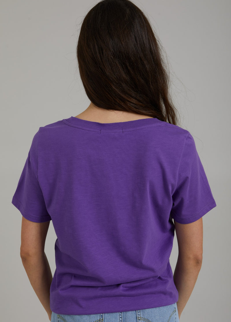 Coster Copenhagen T-SHIRT MIT PILZDRUCK T-Shirt Warm purple - 846